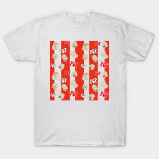 Popcorn Lovers Pattern T-Shirt